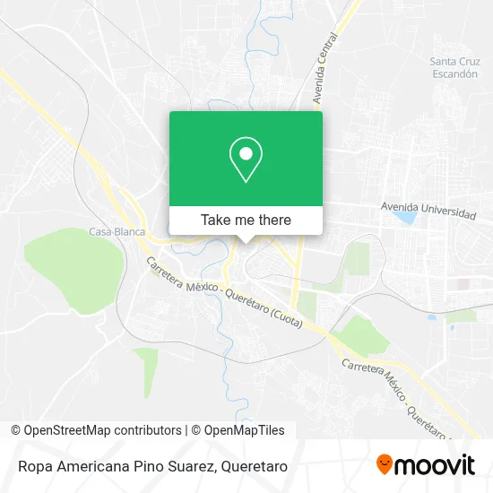 Ropa Americana Pino Suarez map
