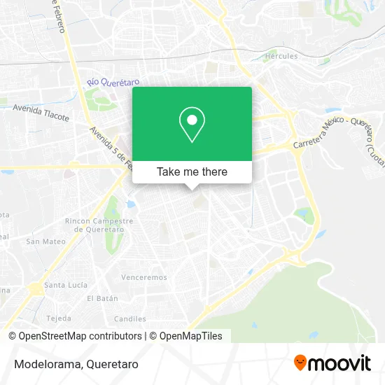 Modelorama map