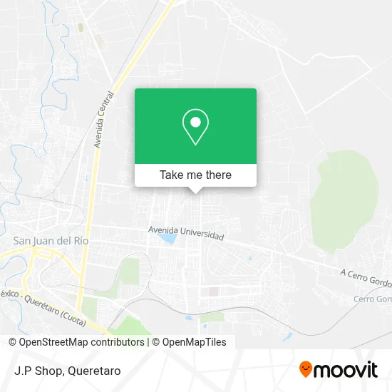 J.P Shop map