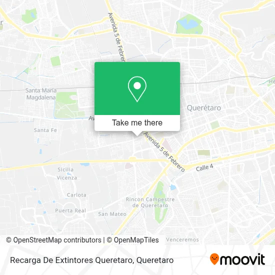 Recarga De Extintores Queretaro map