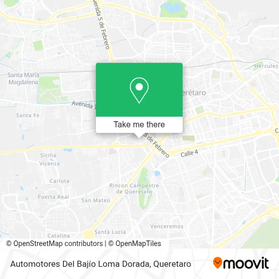 Automotores Del Bajío Loma Dorada map