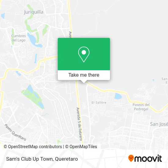 Sam's Club Up Town map