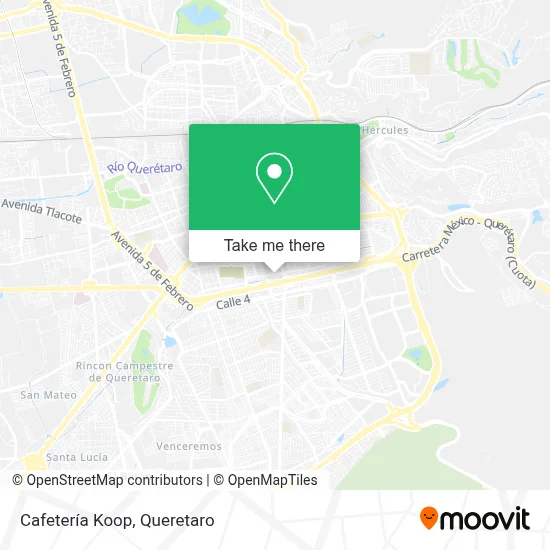 Cafetería Koop map