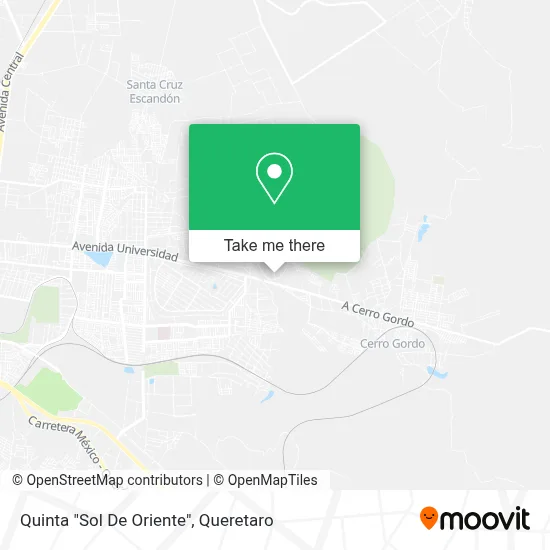 Quinta "Sol De Oriente" map