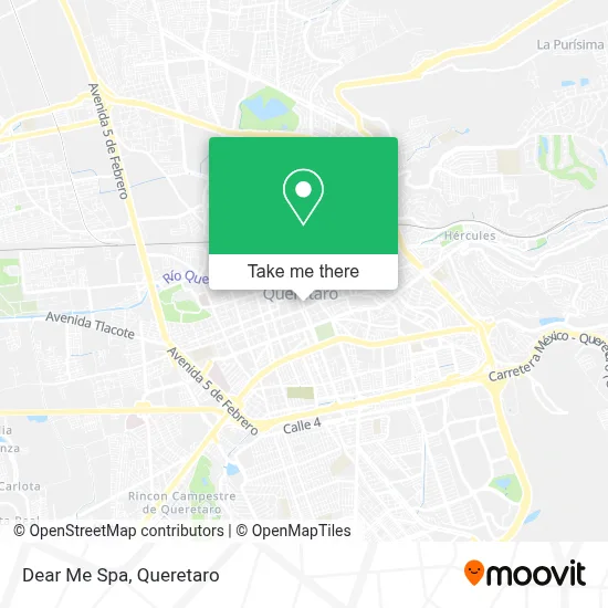 Dear Me Spa map