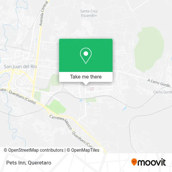Pets Inn map