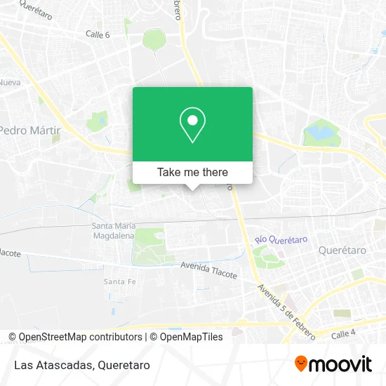 Las Atascadas map