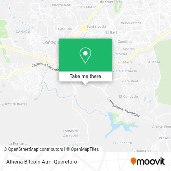 Athena Bitcoin Atm map