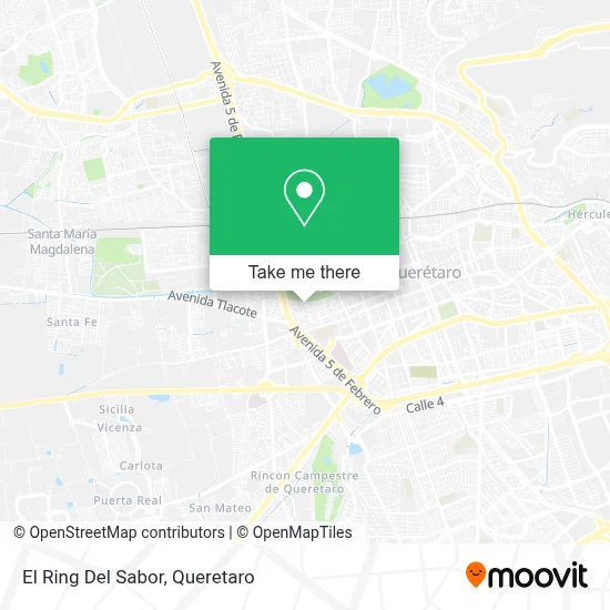 El Ring Del Sabor map
