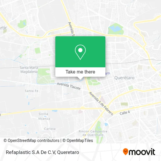 Refaplastic S.A De C.V map