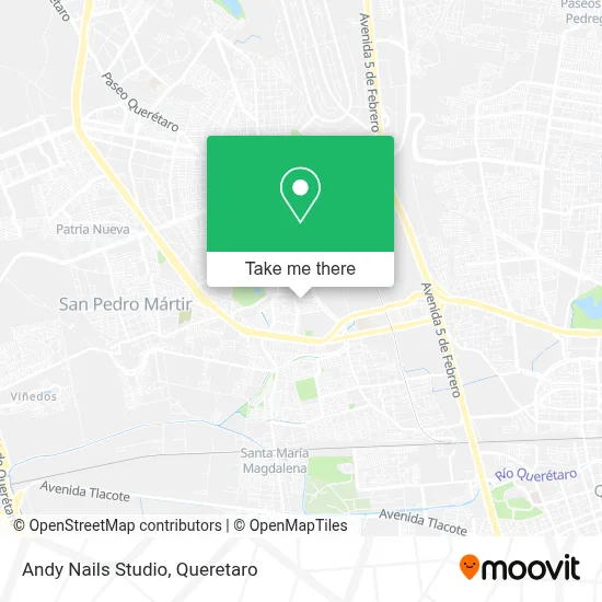 Andy Nails Studio map