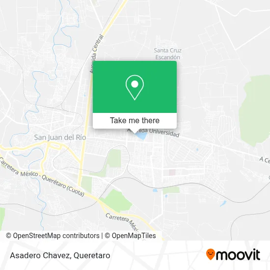 Asadero Chavez map
