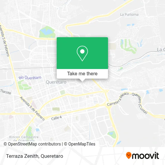 Terraza Zenith map