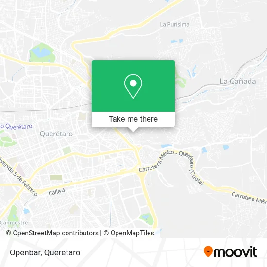 Openbar map