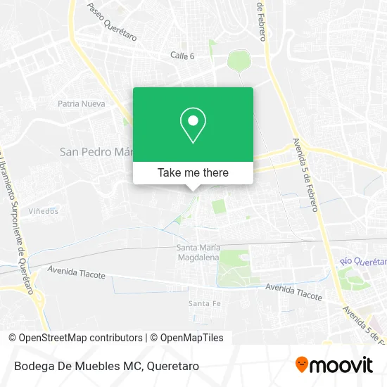 Bodega De Muebles MC map