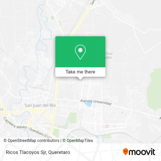 Ricos Tlacoyos Sjr map