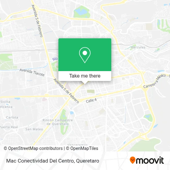Mac Conectividad Del Centro map