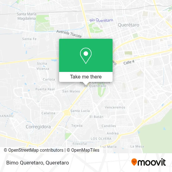 Bimo Queretaro map