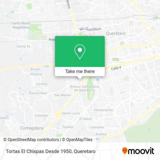 Tortas El Chispas Desde 1950 map