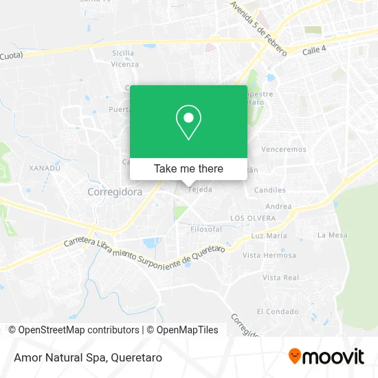 Amor Natural Spa map