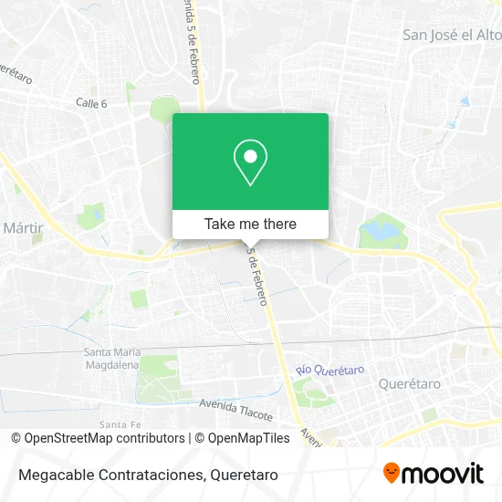 Megacable Contrataciones map