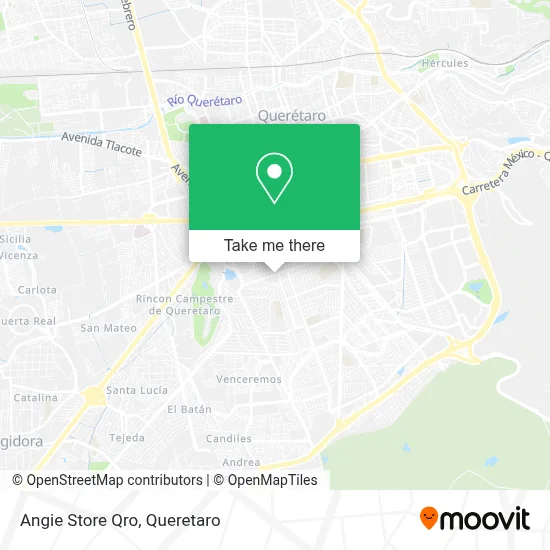 Angie Store Qro map