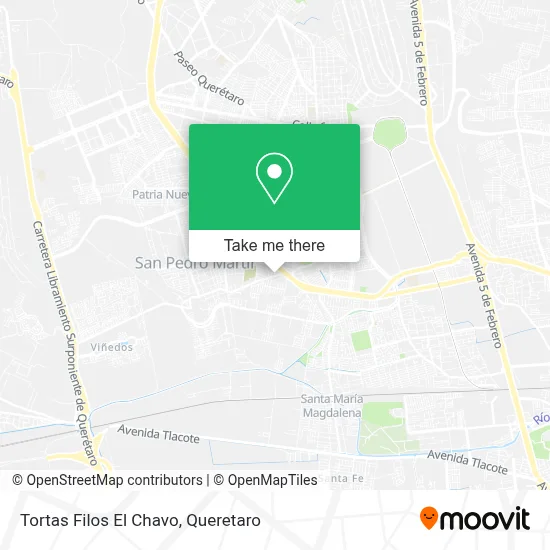 Tortas Filos El Chavo map