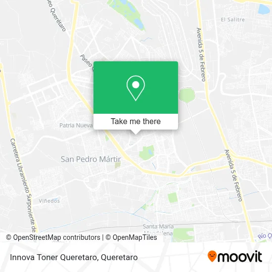 Innova Toner Queretaro map