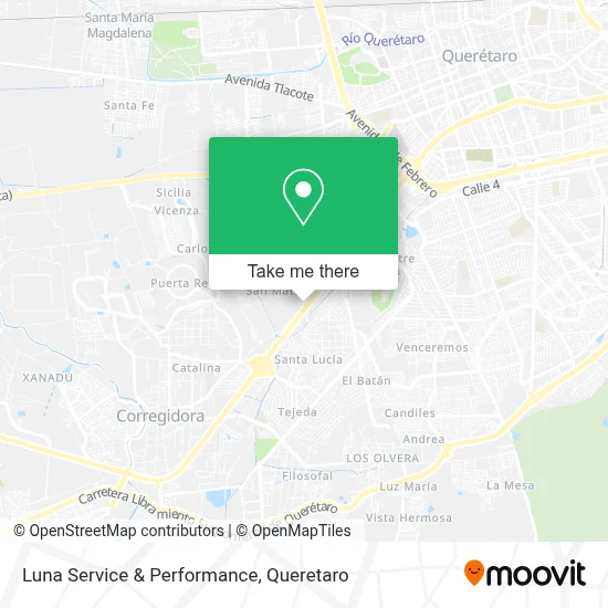 Luna Service & Performance map