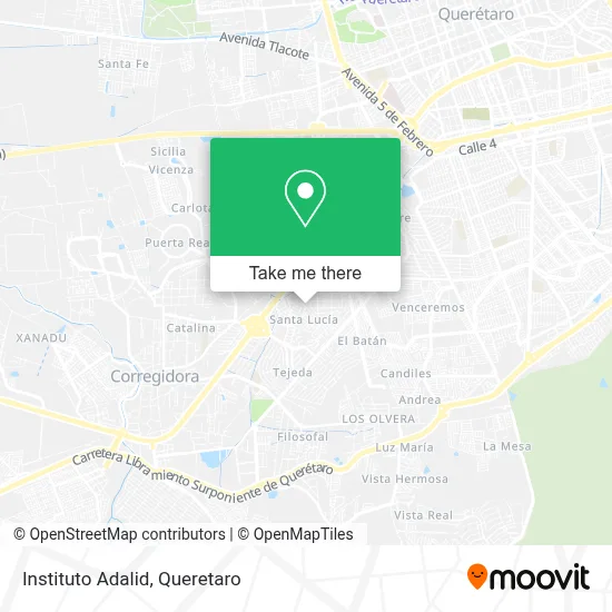 Instituto Adalid map