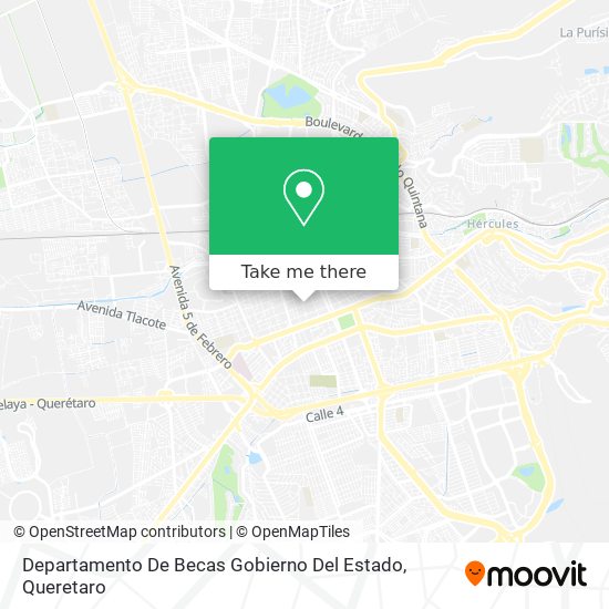 Departamento De Becas Gobierno Del Estado map