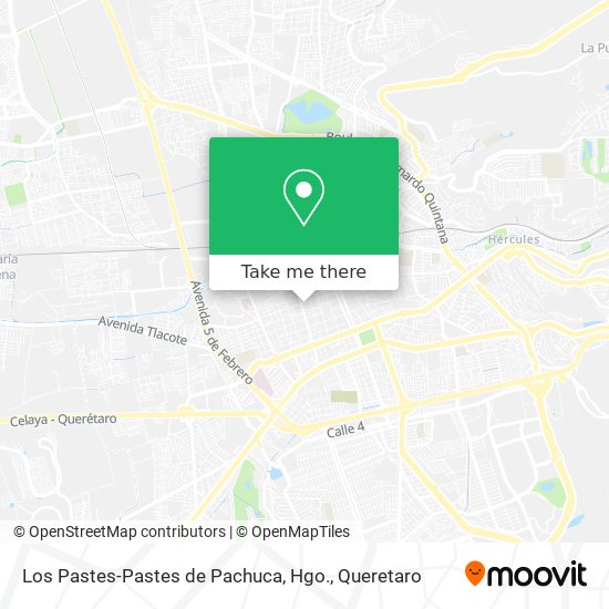 Mapa de Los Pastes-Pastes de Pachuca, Hgo.