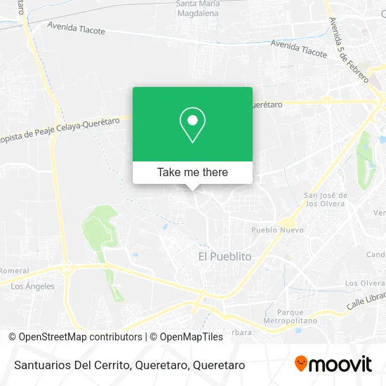 Mapa de Santuarios Del Cerrito, Queretaro