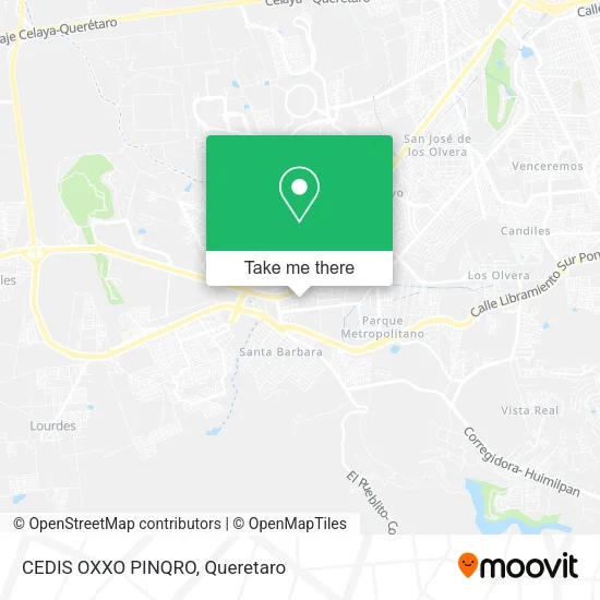 CEDIS OXXO PINQRO map