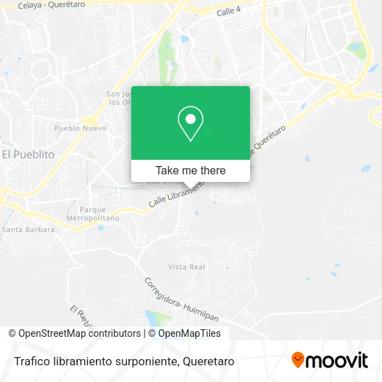 Mapa de Trafico libramiento surponiente