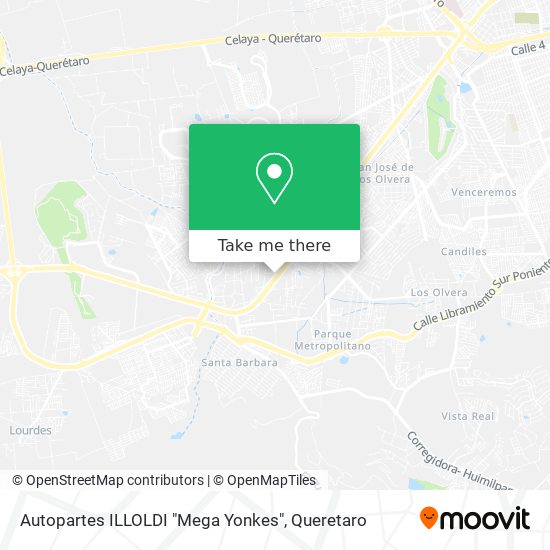 Mapa de Autopartes ILLOLDI "Mega Yonkes"
