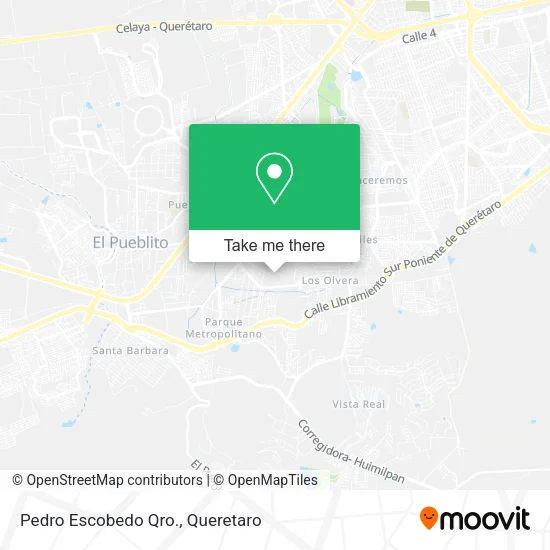 Mapa de Pedro Escobedo Qro.