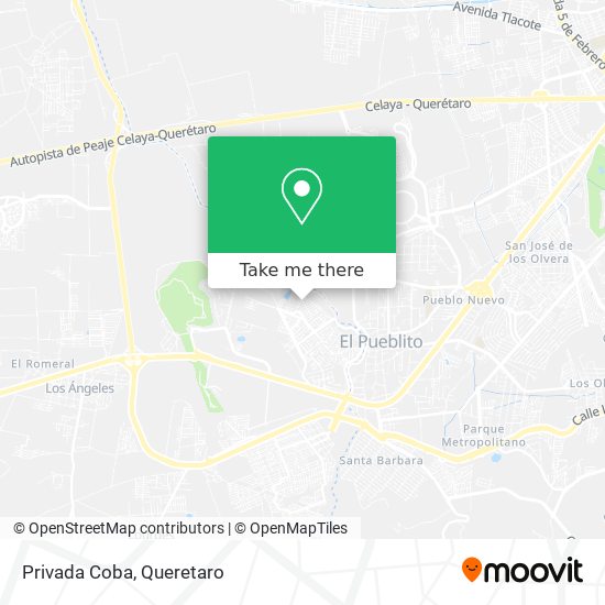 Mapa de Privada Coba