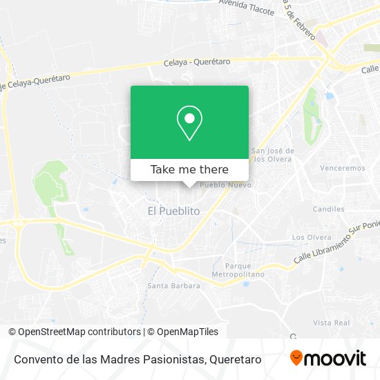 Mapa de Convento de las Madres Pasionistas