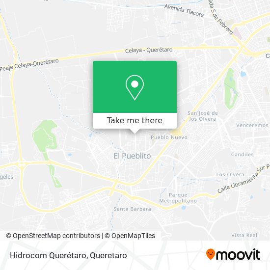 Mapa de Hidrocom Querétaro