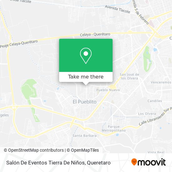 Mapa de Salón De Eventos Tierra De Niños