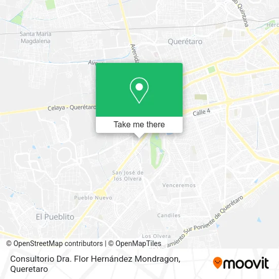 Mapa de Consultorio Dra. Flor Hernández Mondragon