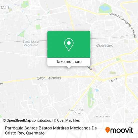 Mapa de Parroquia Santos Beatos  Mártires  Mexicanos De Cristo  Rey