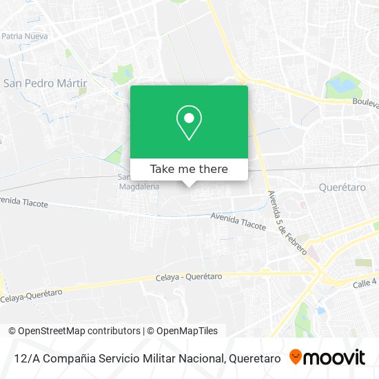 12 / A Compañia Servicio Militar Nacional map