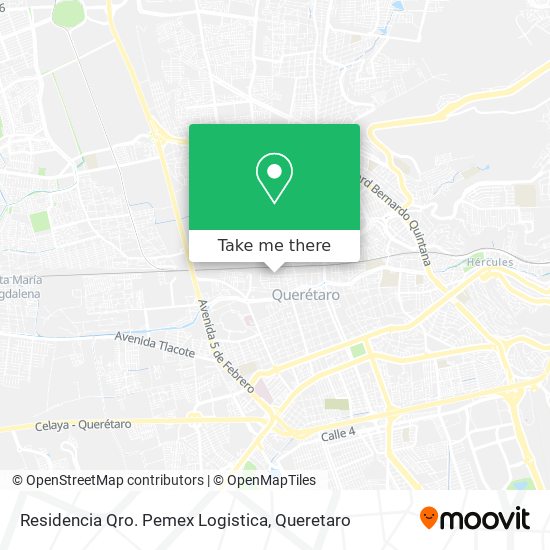 Residencia Qro. Pemex Logistica map