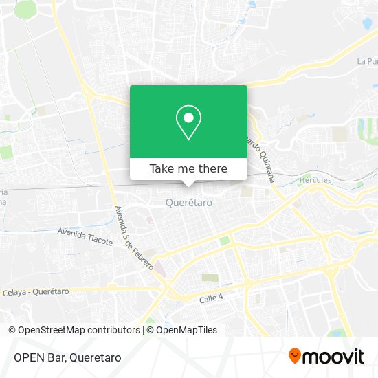 Mapa de OPEN Bar