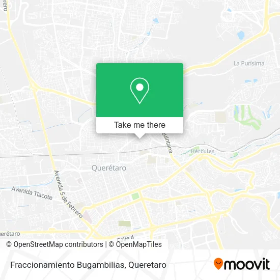 Mapa de Fraccionamiento Bugambilias