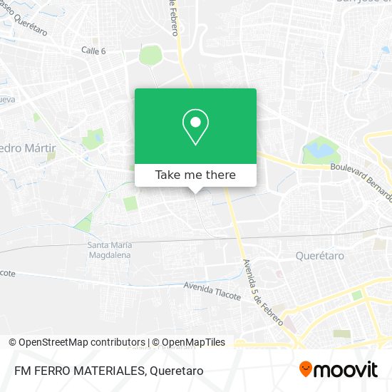 FM FERRO MATERIALES map