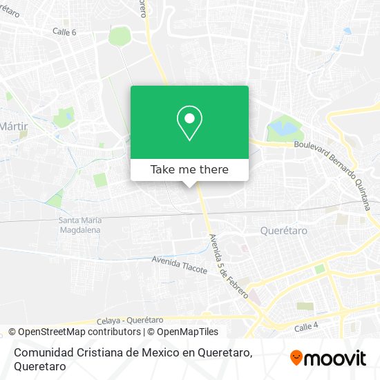 Comunidad Cristiana de Mexico en Queretaro map