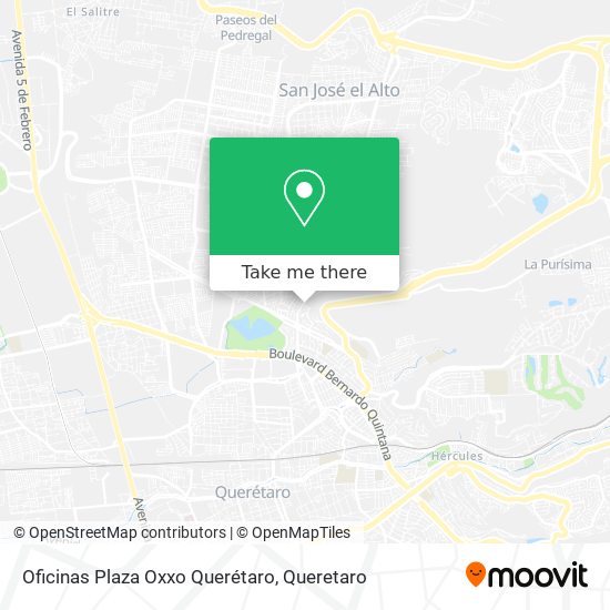 Oficinas Plaza Oxxo Querétaro map